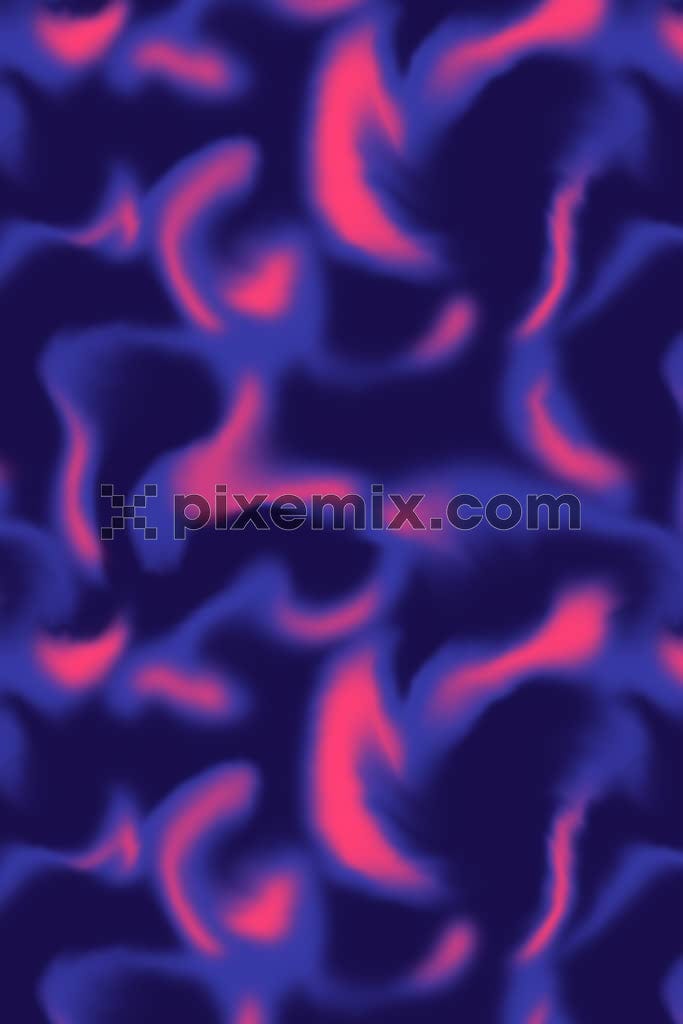 A vibrant product graphic featuring energetic brush strokes in a seamless repeat pattern