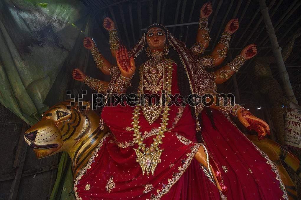A complete decorated idol for procession image