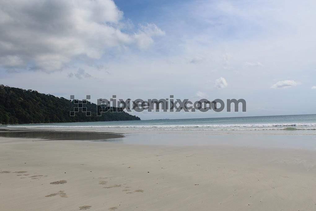 Panoramic view of Radhanagar beach in andaman and nicobar image