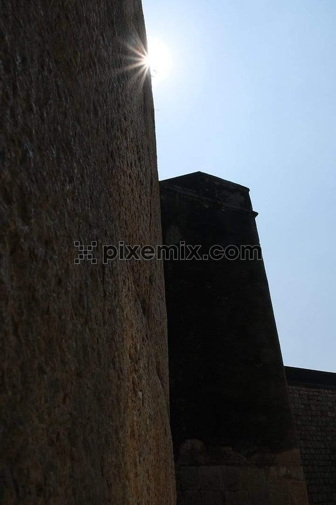 Texture of stone wall of bangalore fort