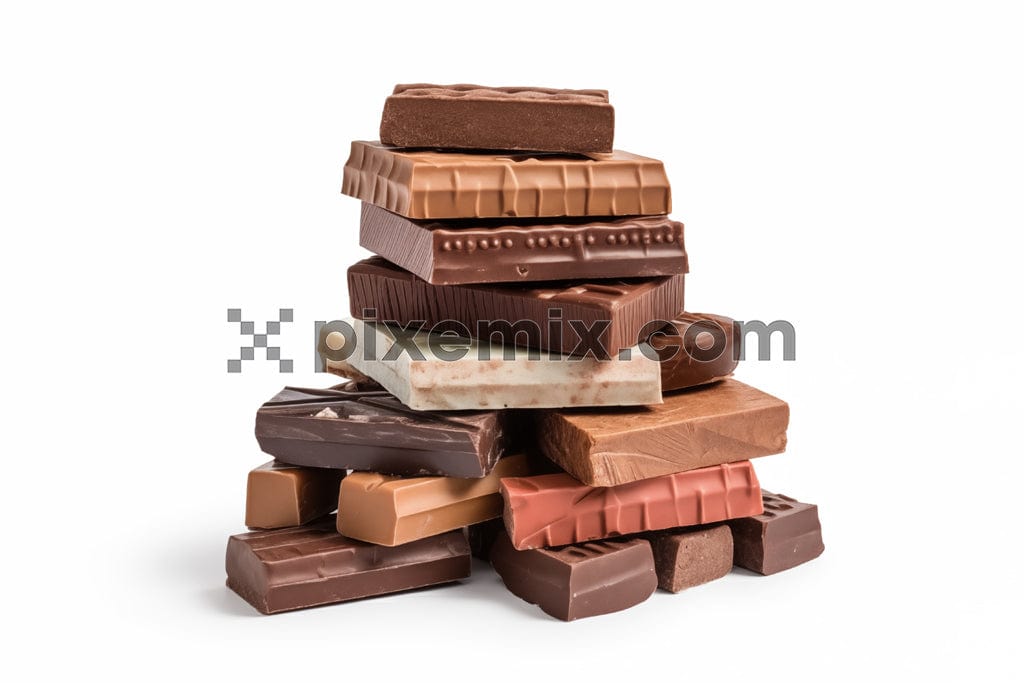 A tempting pile of chocolates in various shapes and sizes awaits a sweet tooth image.